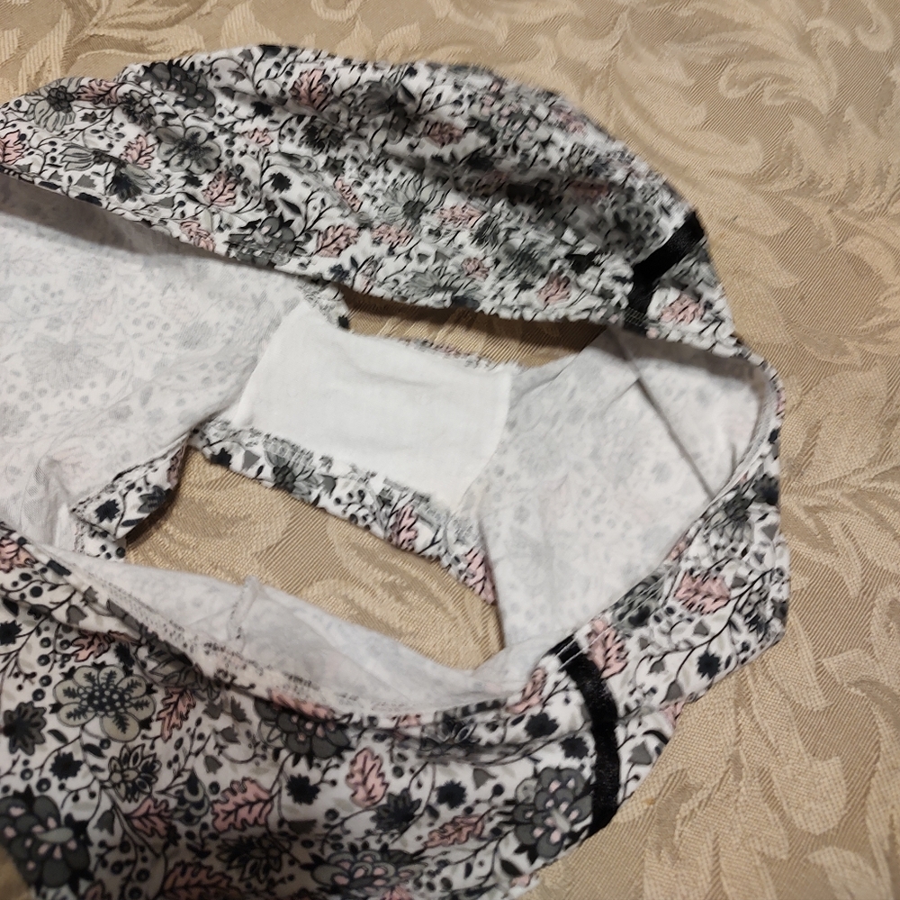 🖤🦄🖤 Whimsical Vintage Deadstock Floral Paisley Cotton Cheeky Boy Shorts - M - Picture 9 of 11